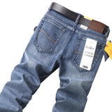 2021 SULEE Top Brand Best Price Comfort Straight Denim Pants Men's Jeans Business Casual Elastic Male High Quality Trousers