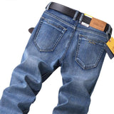 2021 SULEE Top Brand Best Price Comfort Straight Denim Pants Men's Jeans Business Casual Elastic Male High Quality Trousers