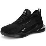 Staleneus Men Work Safety Shoes Steel Toe Work Sneakers Anti-smashing and Anti-piercing Work Boots Industrial Construction Boots