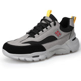 Staleneus Men Work Safety Shoes Steel Toe Work Sneakers Anti-smashing and Anti-piercing Work Boots Industrial Construction Boots