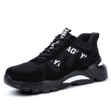 Staleneus Men Work Safety Shoes Steel Toe Work Sneakers Anti-smashing and Anti-piercing Work Boots Industrial Construction Boots
