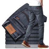 Sulee Brand Jeans Exclusive Design Famous Casual Denim Jeans Men Straight Slim Middle Waist Stretch Men Jeans Vaqueros Hombre