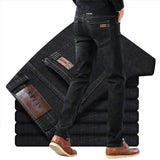 SULEE Brand 2021 New Men's Slim Elastic Jeans Fashion Business Classic Style Jeans Denim Pants Stretch Men Jeans Vaqueros Hombre