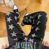 LAPPSTER Men Y2k Tie Dye Baggy Jeans Pants 2021 Mens Vintage Japanese Streetwear Denim Trousers Male Kpop Causal Wide Leg Pants
