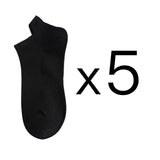5 Pairs Man Cotton Short Socks Fashion Breathable Mesh Men Comfortable Solid Color Casual Ankle Sock Pack Male Street Fashions