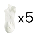 5 Pairs Man Cotton Short Socks Fashion Breathable Mesh Men Comfortable Solid Color Casual Ankle Sock Pack Male Street Fashions