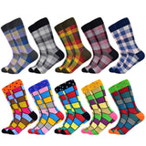 New Men's Socks Casual Business Dress High Quality Happy Combed Cotton Socks Fashion Harajuku Plus Size Socks Gift