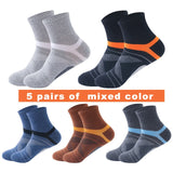 2022 Spring High Quality 5Pairs/Lot Combed Cotton Men's Socks Autumn Casual Breathable Active Socks Stripe Sport Socks EUR 38-48