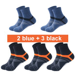 2022 Spring High Quality 5Pairs/Lot Combed Cotton Men's Socks Autumn Casual Breathable Active Socks Stripe Sport Socks EUR 38-48