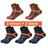 2022 Spring High Quality 5Pairs/Lot Combed Cotton Men's Socks Autumn Casual Breathable Active Socks Stripe Sport Socks EUR 38-48