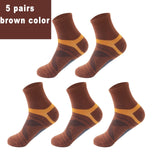 2022 Spring High Quality 5Pairs/Lot Combed Cotton Men's Socks Autumn Casual Breathable Active Socks Stripe Sport Socks EUR 38-48