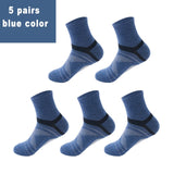 2022 Spring High Quality 5Pairs/Lot Combed Cotton Men's Socks Autumn Casual Breathable Active Socks Stripe Sport Socks EUR 38-48