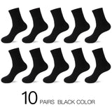 HSS 2022 Men's Cotton Socks New styles 10 Pairs / Lot Black Business Men Socks Breathable Spring Summer for Male US size(6.5-12)