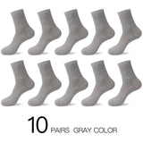 HSS 2022 Men's Cotton Socks New styles 10 Pairs / Lot Black Business Men Socks Breathable Spring Summer for Male US size(6.5-12)