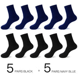 HSS 2022 Men's Cotton Socks New styles 10 Pairs / Lot Black Business Men Socks Breathable Spring Summer for Male US size(6.5-12)