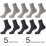 HSS 2022 Men's Cotton Socks New styles 10 Pairs / Lot Black Business Men Socks Breathable Spring Summer for Male US size(6.5-12)