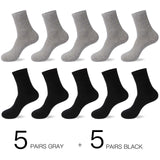 HSS 2022 Men's Cotton Socks New styles 10 Pairs / Lot Black Business Men Socks Breathable Spring Summer for Male US size(6.5-12)