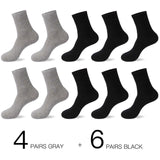HSS 2022 Men's Cotton Socks New styles 10 Pairs / Lot Black Business Men Socks Breathable Spring Summer for Male US size(6.5-12)