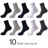 HSS 2022 Men's Cotton Socks New styles 10 Pairs / Lot Black Business Men Socks Breathable Spring Summer for Male US size(6.5-12)