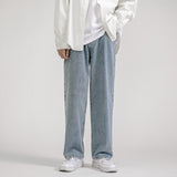 2022 Men's Jeans New Fashion Loose Straight Casual Wide Leg Pants Trendy Cowboy Mans Streetwear Korean Hip Hop Trousers 5 Colors