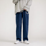 2022 Men's Jeans New Fashion Loose Straight Casual Wide Leg Pants Trendy Cowboy Mans Streetwear Korean Hip Hop Trousers 5 Colors