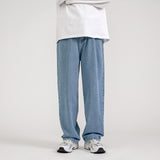 2022 Men's Jeans New Fashion Loose Straight Casual Wide Leg Pants Trendy Cowboy Mans Streetwear Korean Hip Hop Trousers 5 Colors