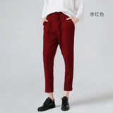 Toyouth Women Pants Loose Harem Pants For Women  Mid Wasit Ankle Length Trousers With Drawstrings For Spring Autumn