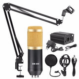 bm 800 Professional Adjustable Condenser Microphone Kits Karaoke Microphone Bundle Microphone for Computer Studio Recording