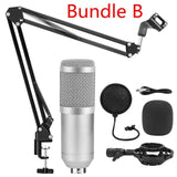 bm 800 Professional Adjustable Condenser Microphone Kits Karaoke Microphone Bundle Microphone for Computer Studio Recording