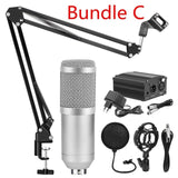bm 800 Professional Adjustable Condenser Microphone Kits Karaoke Microphone Bundle Microphone for Computer Studio Recording